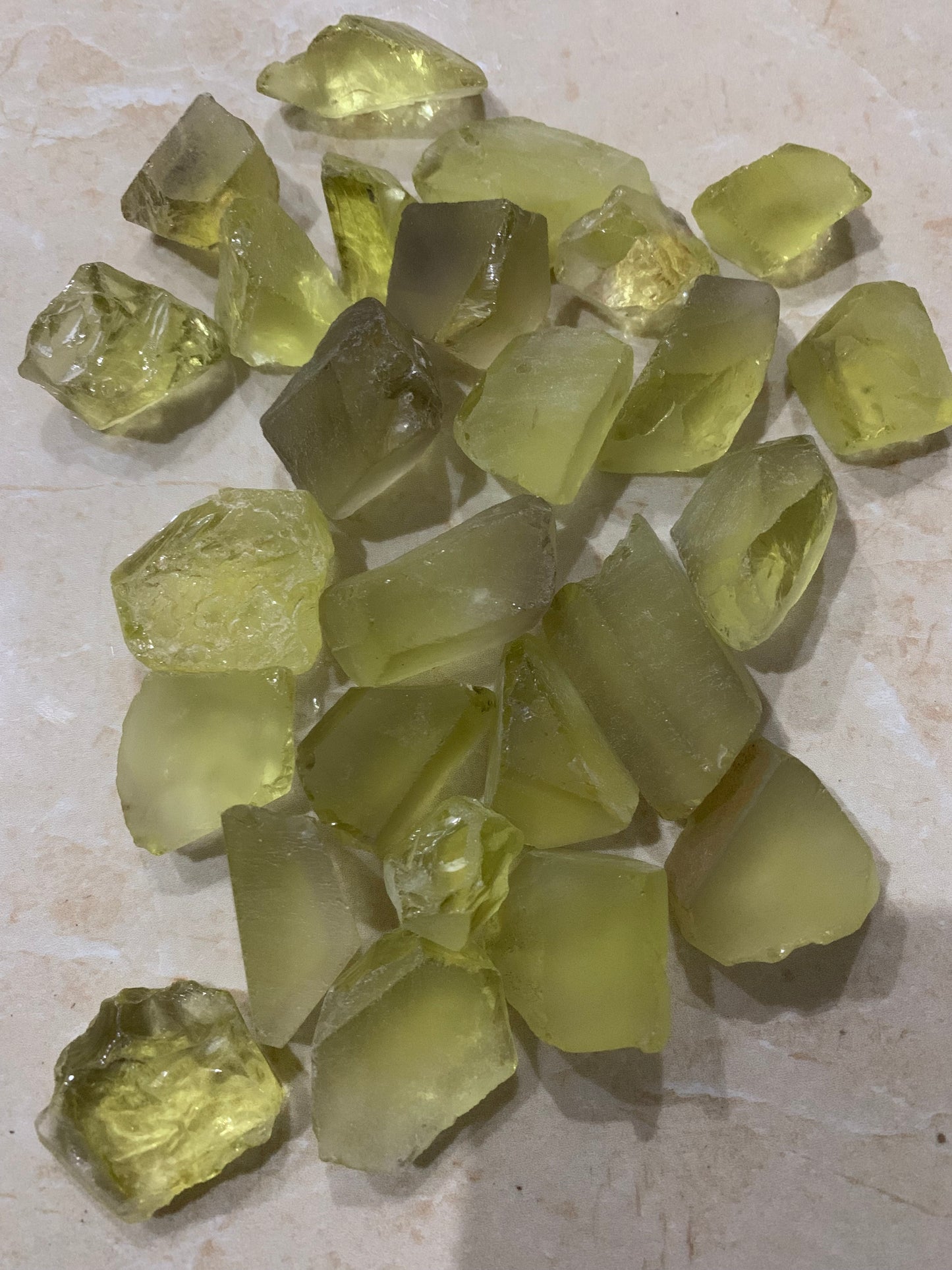 Lemon quartz raw stone for lapidary