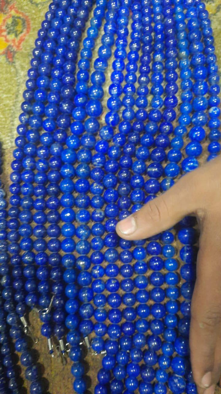 faceted lapis beads