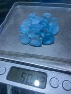 facet grade blue topaz rough