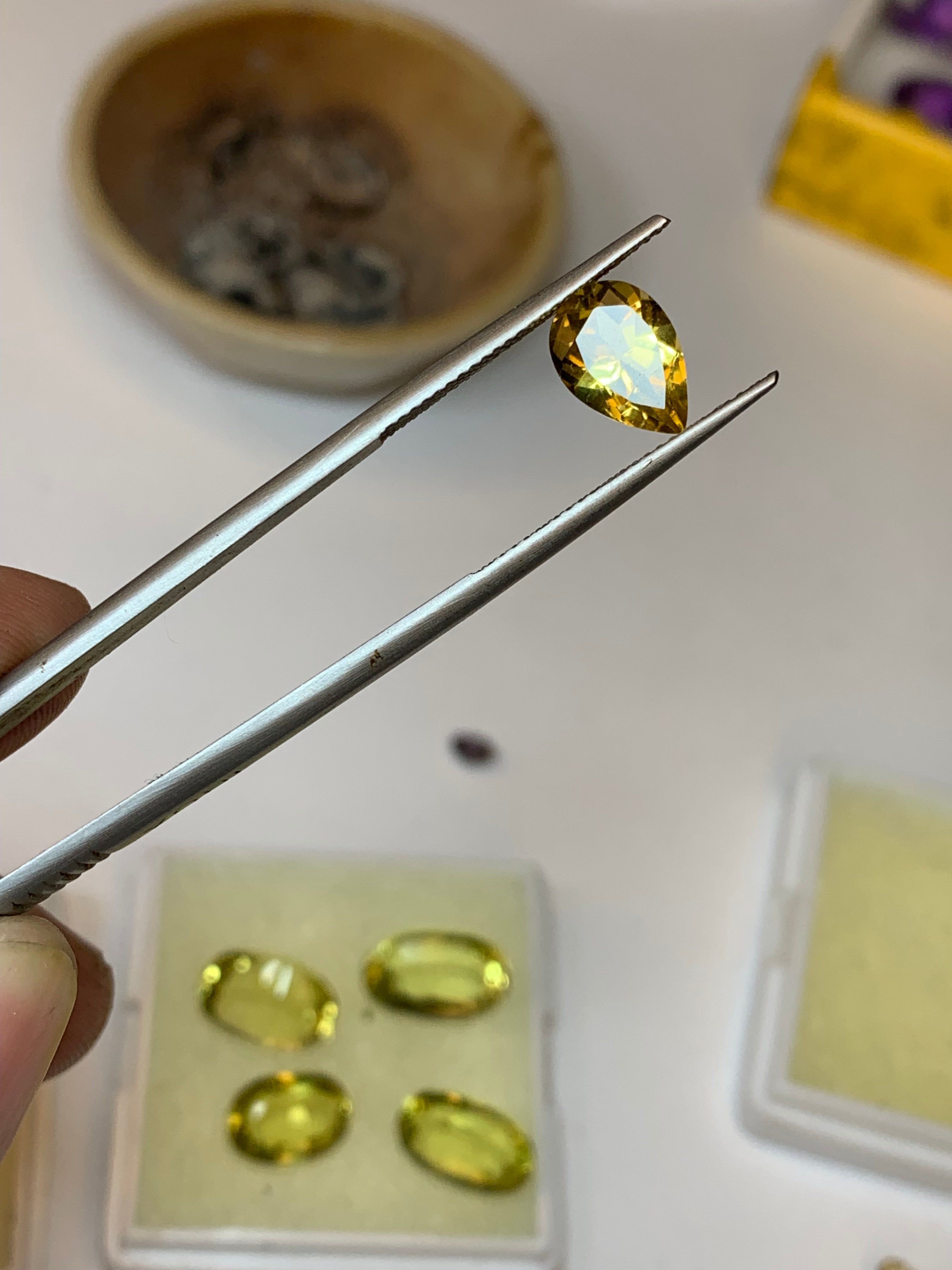 Citrine faceting