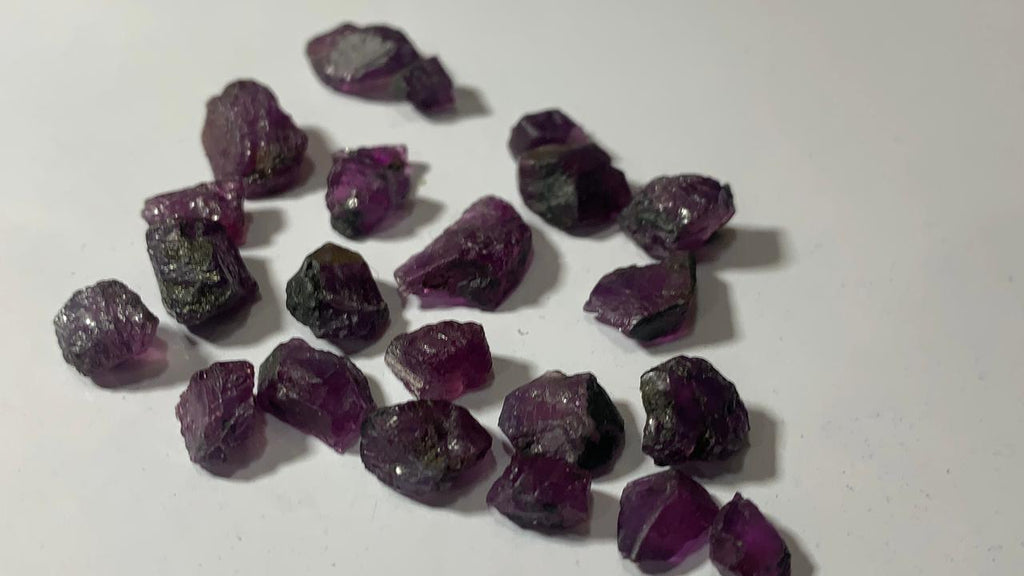 raw Kashmir sapphire purple