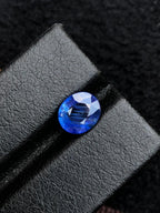 Faceted blue sapphire