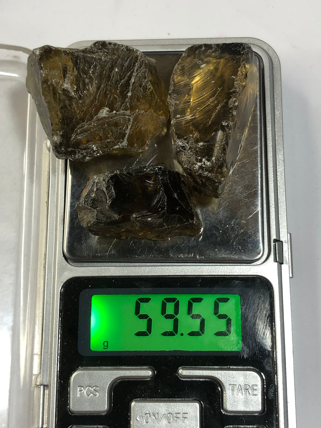 Smoky citrine rough