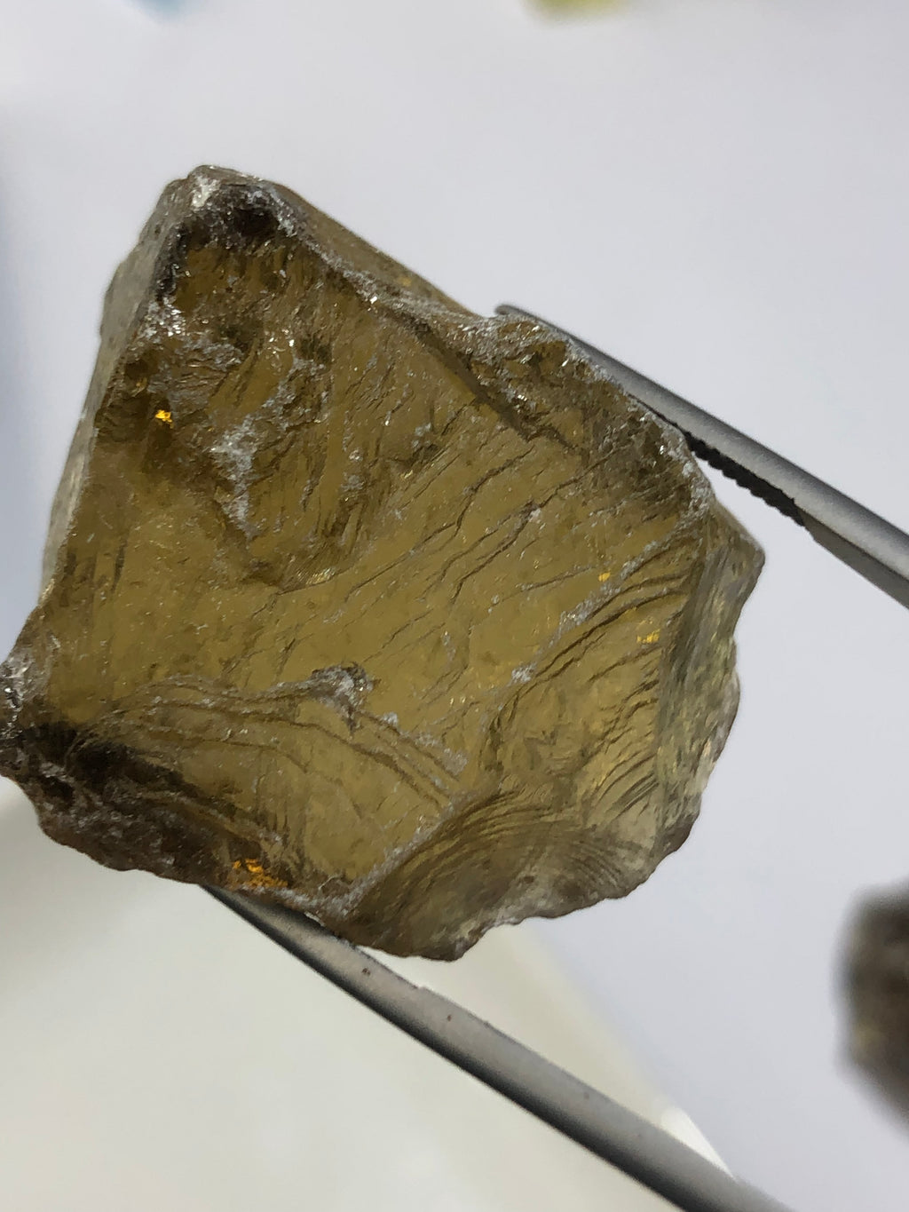 Smoky citrine crystals
