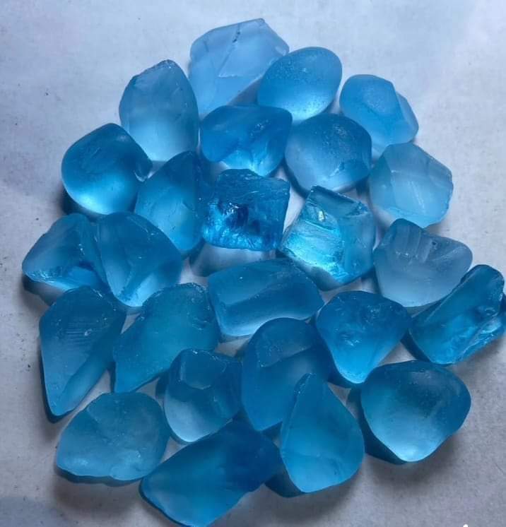Heated topaz rough