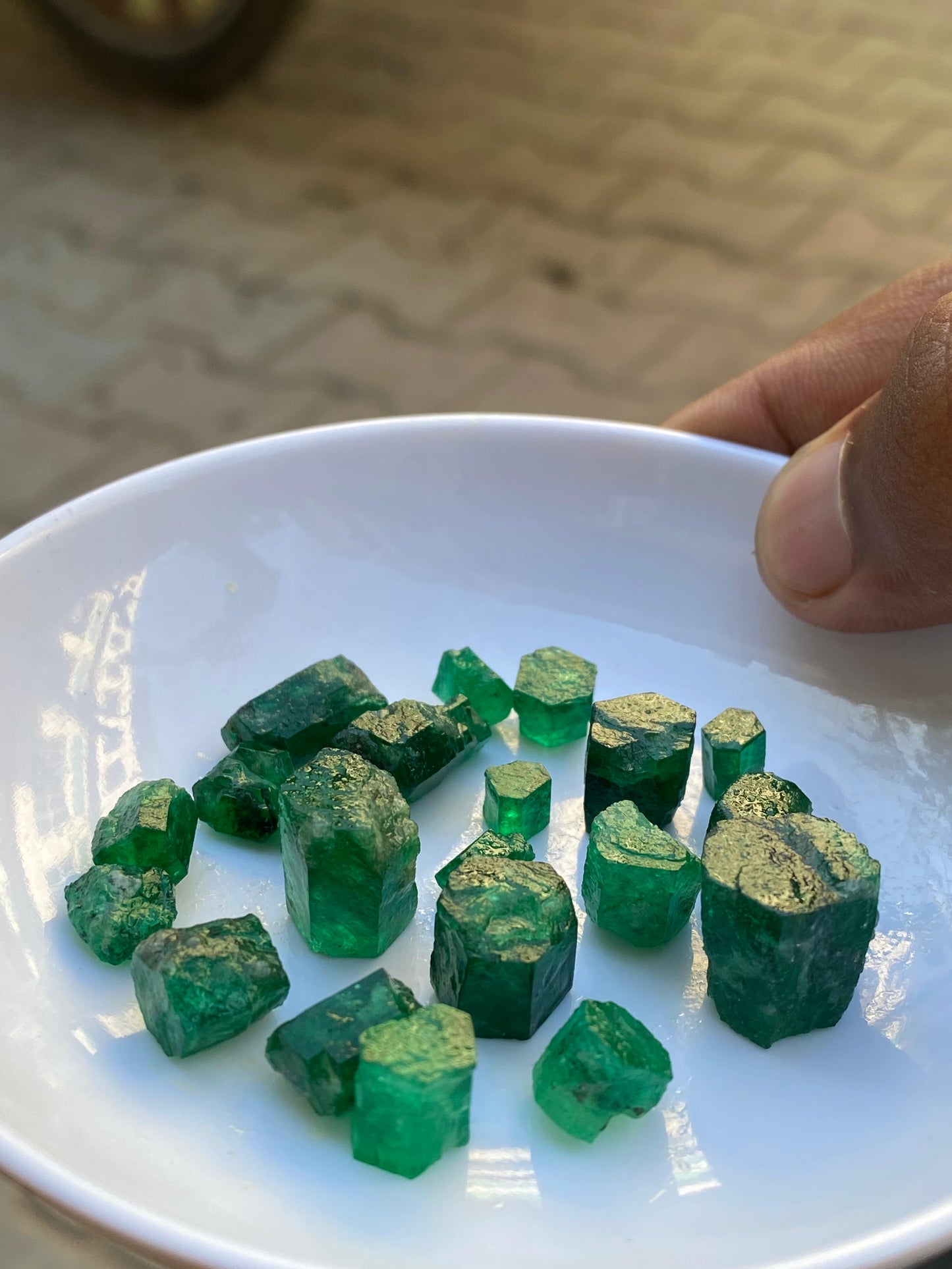 100 Carat Rough Emerald Stones from Swat