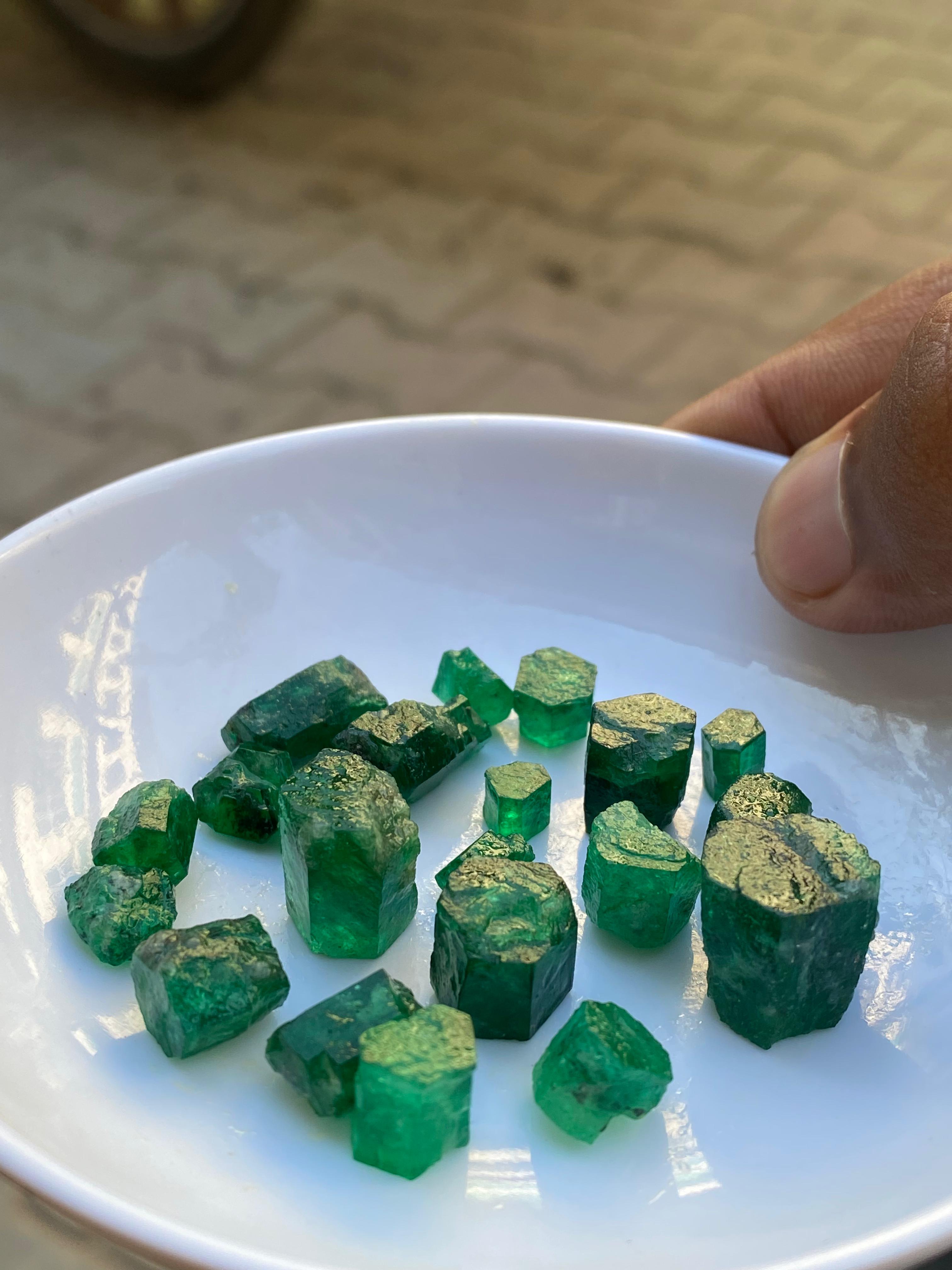100 Carat Rough Emerald Stones from Swat