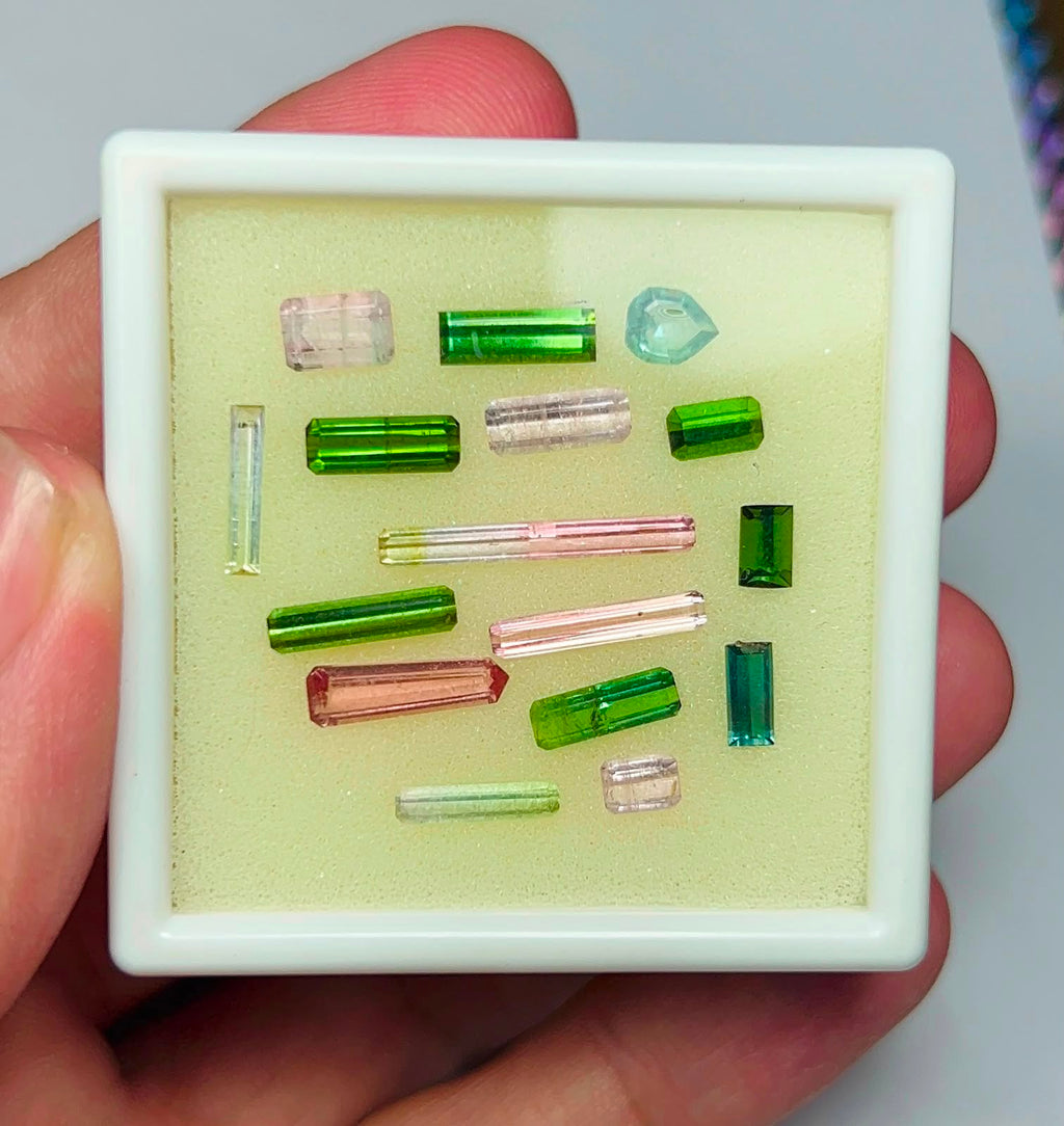 9 Carat Faceted Tourmaline Stone