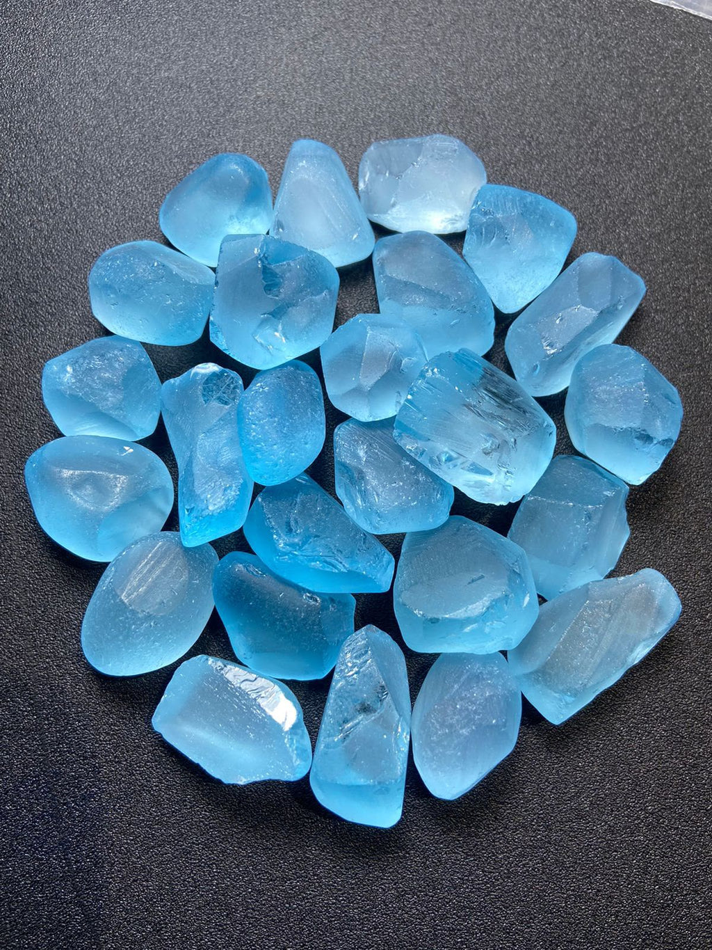 300 Grams Facet Grade Rough Swiss Blue Topaz