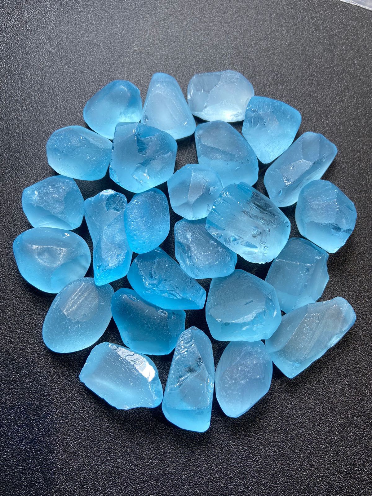 300 Grams Facet Grade Rough Swiss Blue Topaz