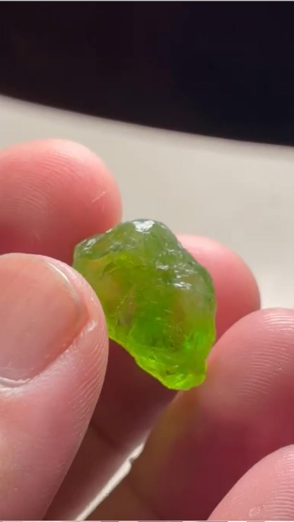 un heated peridot