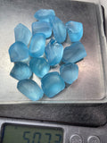 50g Natural Sky Blue Topaz Rough from Madagascar