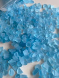 natural sky blue topaz cutting material