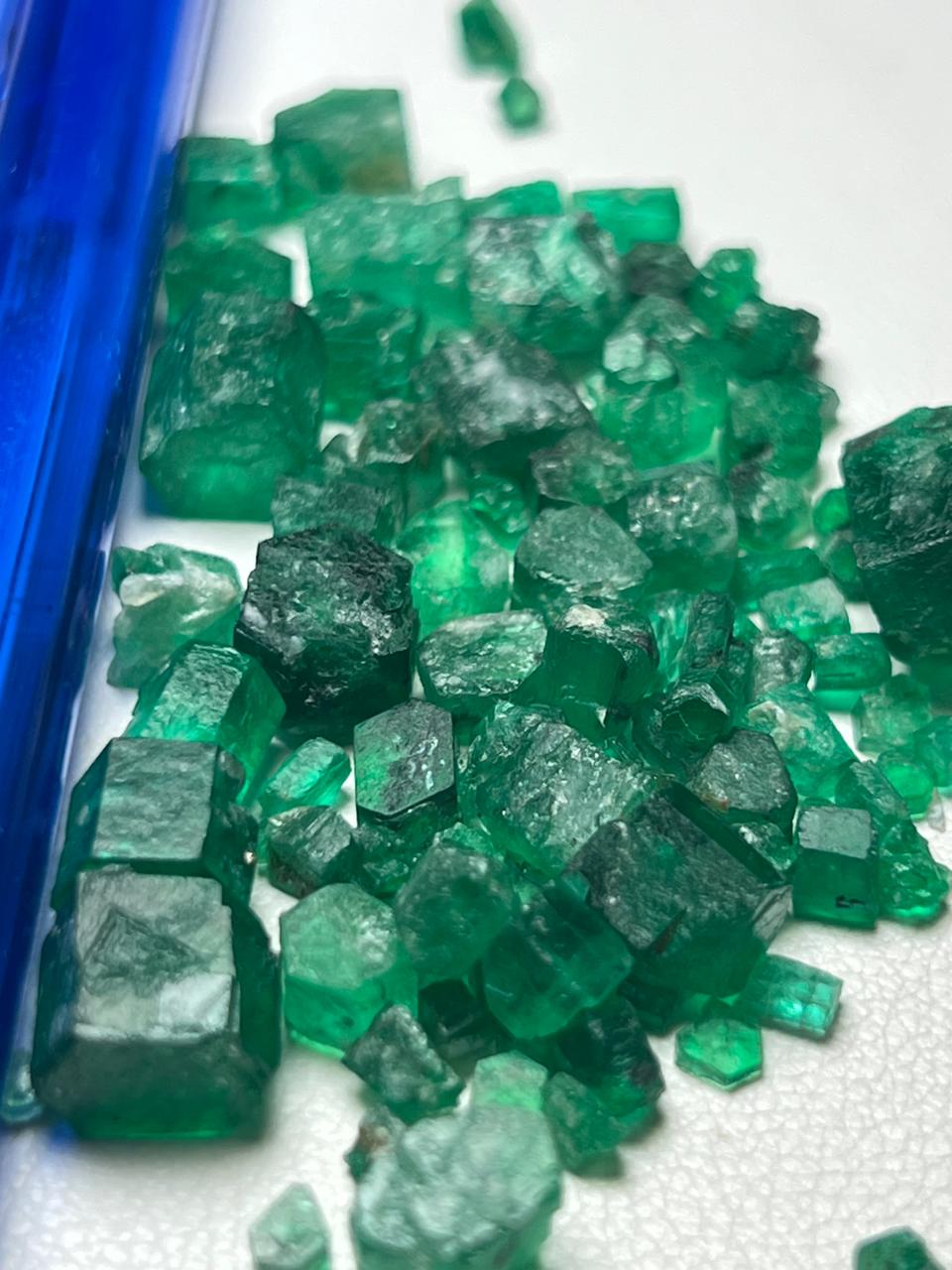 hexagonal emerald rough