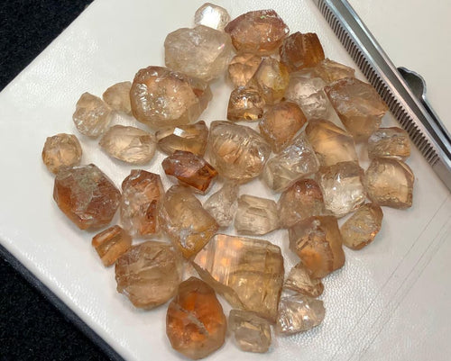 rough topaz facet grade