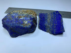 natural deep blue lapis rough pyrite 