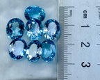 faceted Swiss Blue Topaz
