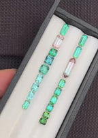 9.8 Carats Natural Afghan Tourmaline Lot — Faceted Multi-Color Loose Gemstones