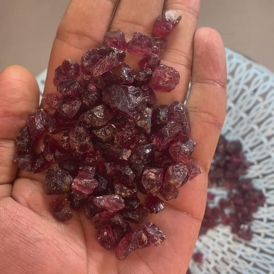 Garnet rough for faceting