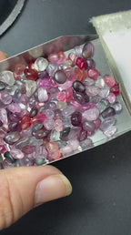 uncut spinel crystals