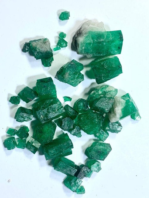 facet grade rough emerald