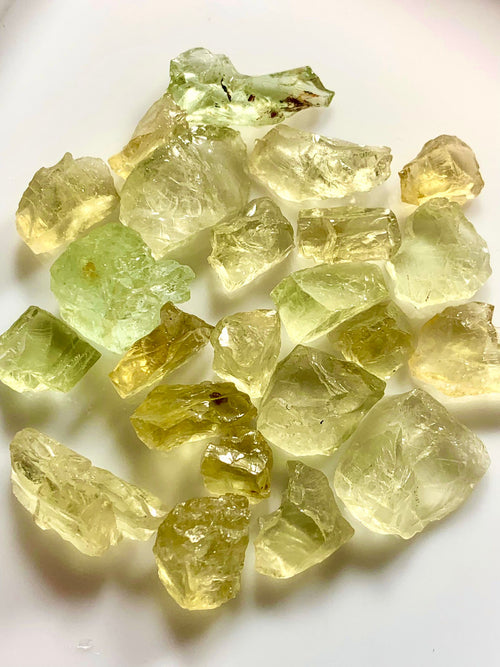 heliodor facet rough