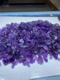deep purple amethyst facet rough