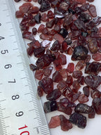 translucent garnet rough