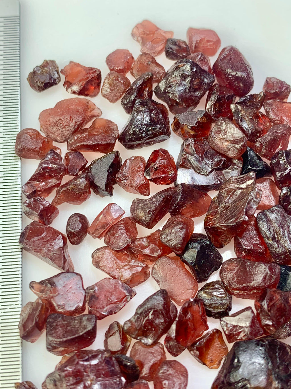 facet grade garnet rough